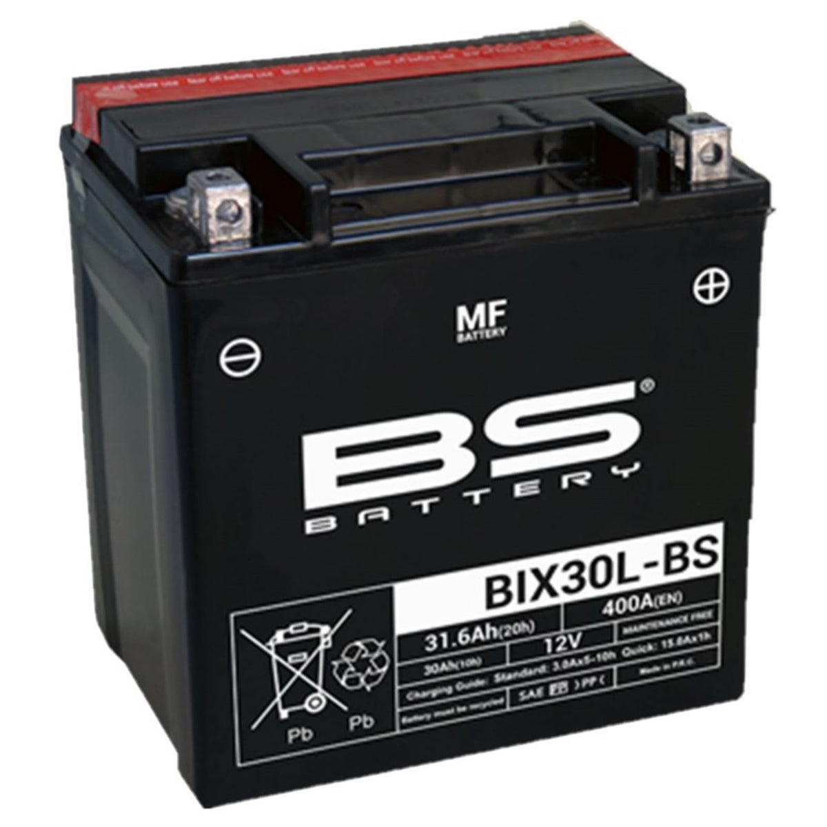 BS Battery Battery - 12V - 30ah - BIX30L-BS [MPN: 300753]_1513307