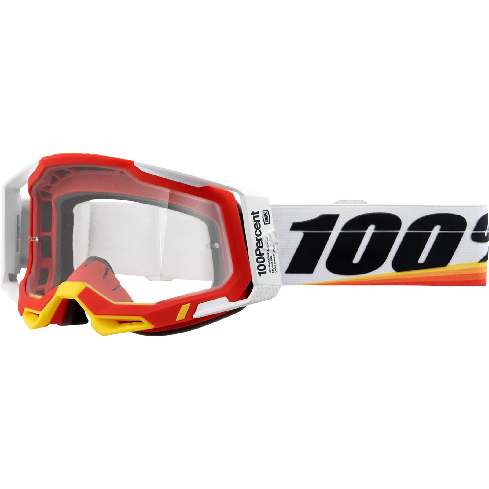 100% Racecraft 2 Goggles - Arsham Red - Clear 50009-00016_914934