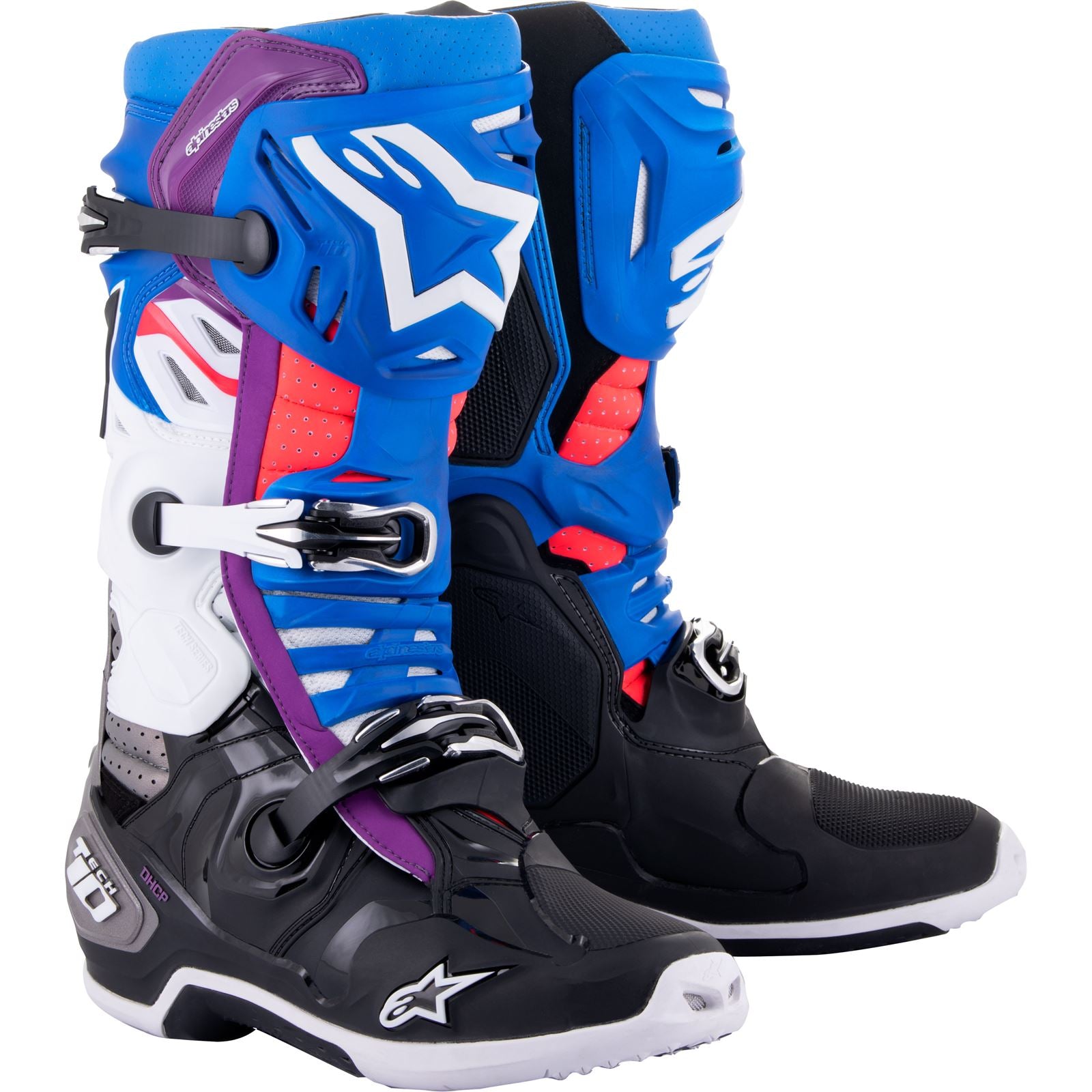 Alpinestars Tech 10 Supervented Motorcycle Boots - Blue/Black/White_1102211