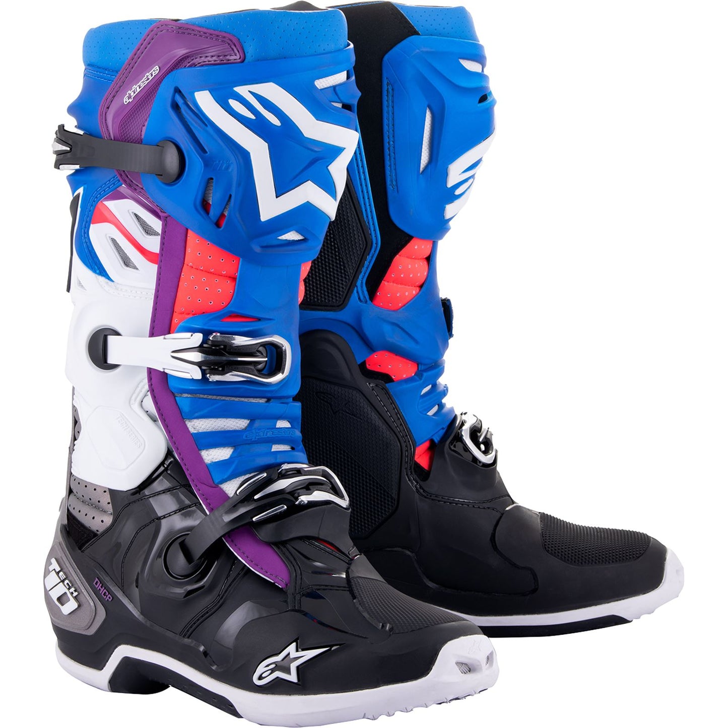 Alpinestars Tech 10 Supervented Motorcycle Boots - Blue/Black/White_915216