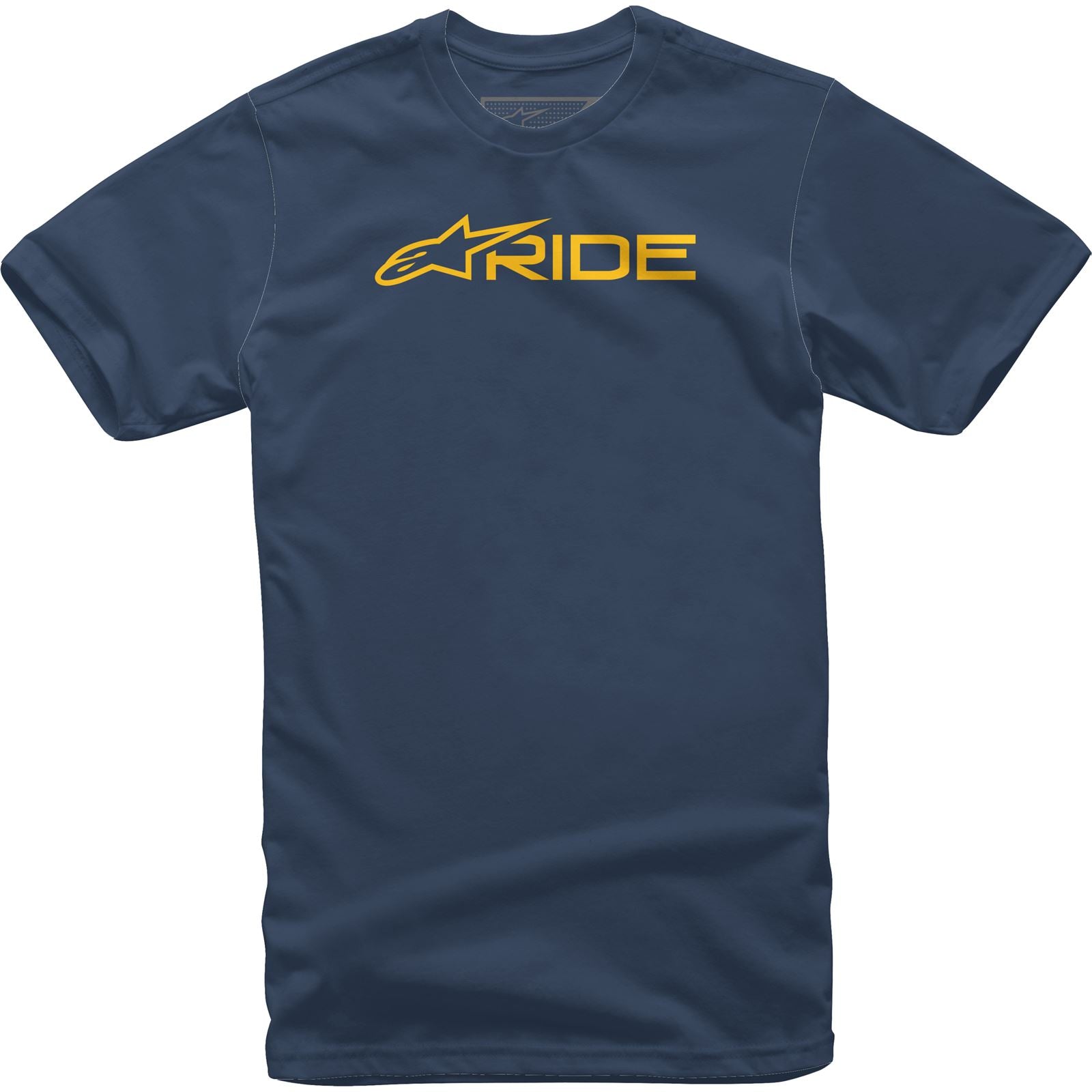 Alpinestars Ride 3.0 T-Shirt - Navy/Gold - Large [MPN: 1232-72200-7059-L]_932420