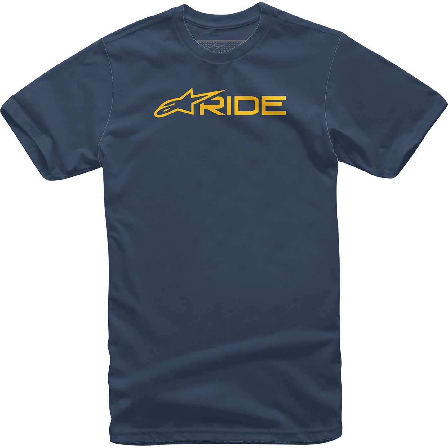 Alpinestars Ride 3.0 T-Shirt - Navy/Gold - Large [MPN: 1232-72200-7059-L]_934654