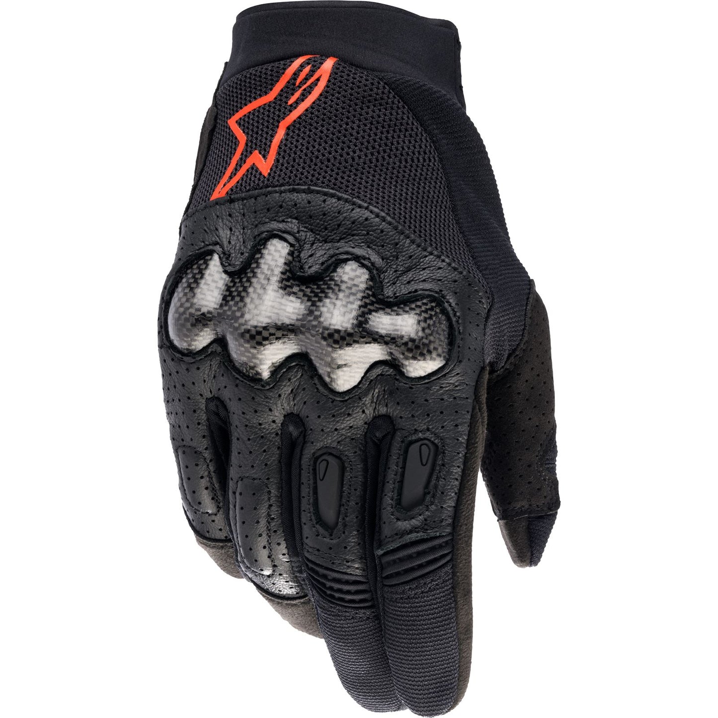 Alpinestars Megawatt Gloves - Black/Fluorescent Red - 3X-Large [MPN: 3565023-1030-3XL]_933604