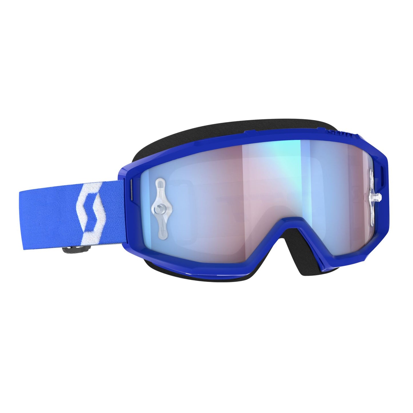 Scott Primal Goggles - Blue/White/Blue Chrome Works 278597-1006349_1142432