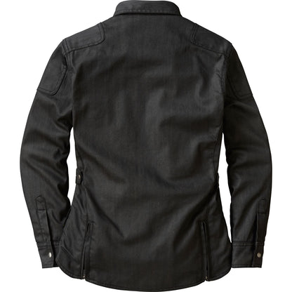 Covert Women's Wax Motorcycle Denim Riding Shirt - Black - Large_933959