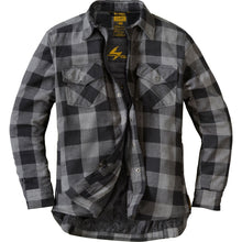 Covert Women's Motorcycle Flannel Riding Shirt - Black/Grey - Small_933965