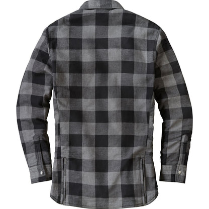 Covert Women's Motorcycle Flannel Riding Shirt - Black/Grey - Small_933985