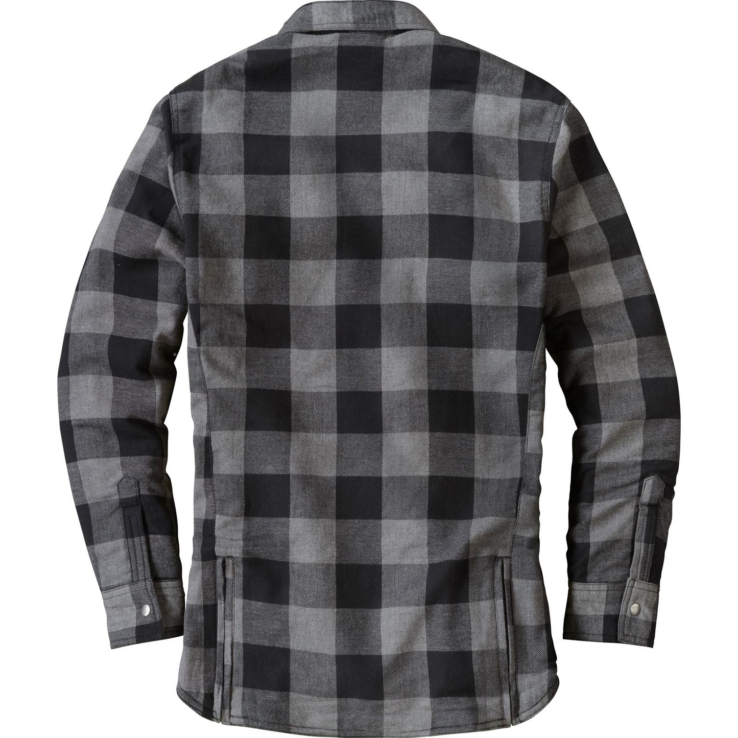 Covert Women's Motorcycle Flannel Riding Shirt - Black/Grey - Small_1096624