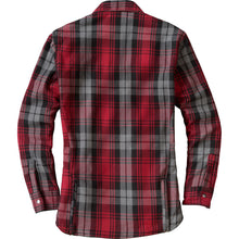 Covert Women's Motorcycle Flannel Riding Shirt - Red/Grey - 2XL_933997