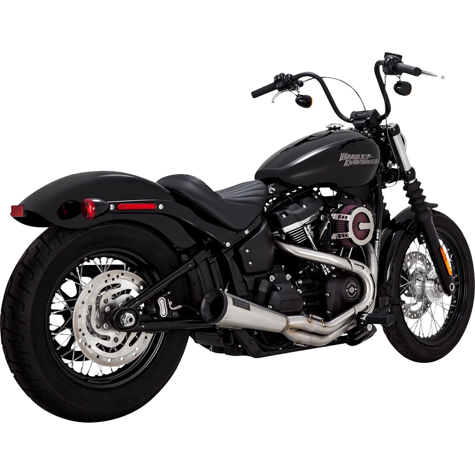 Vance And Hines Stainless 2-into-1 Upsweep Exhaust System - Brushed 27323_934447