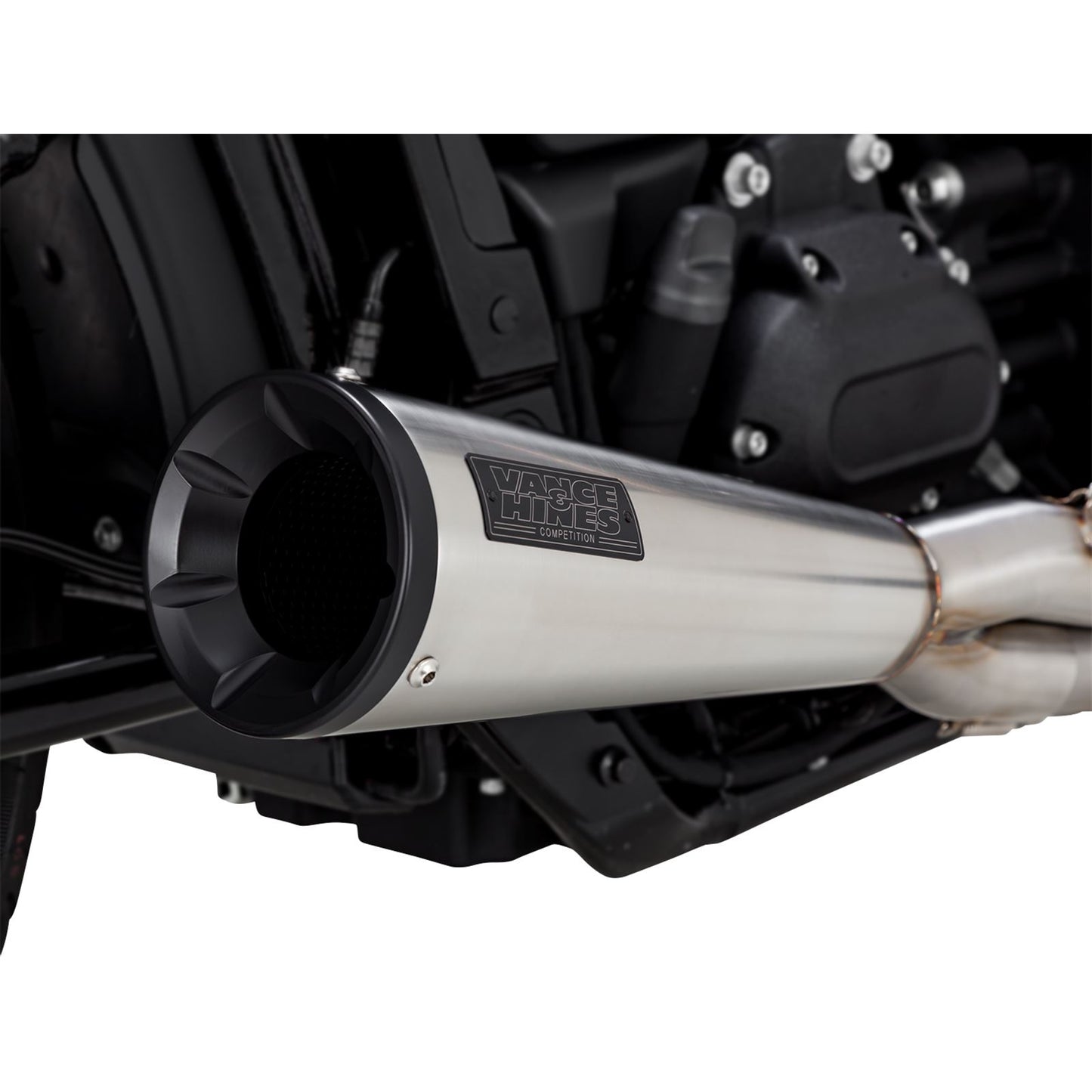 Vance And Hines Stainless 2-into-1 Upsweep Exhaust System - Brushed 27323_934448