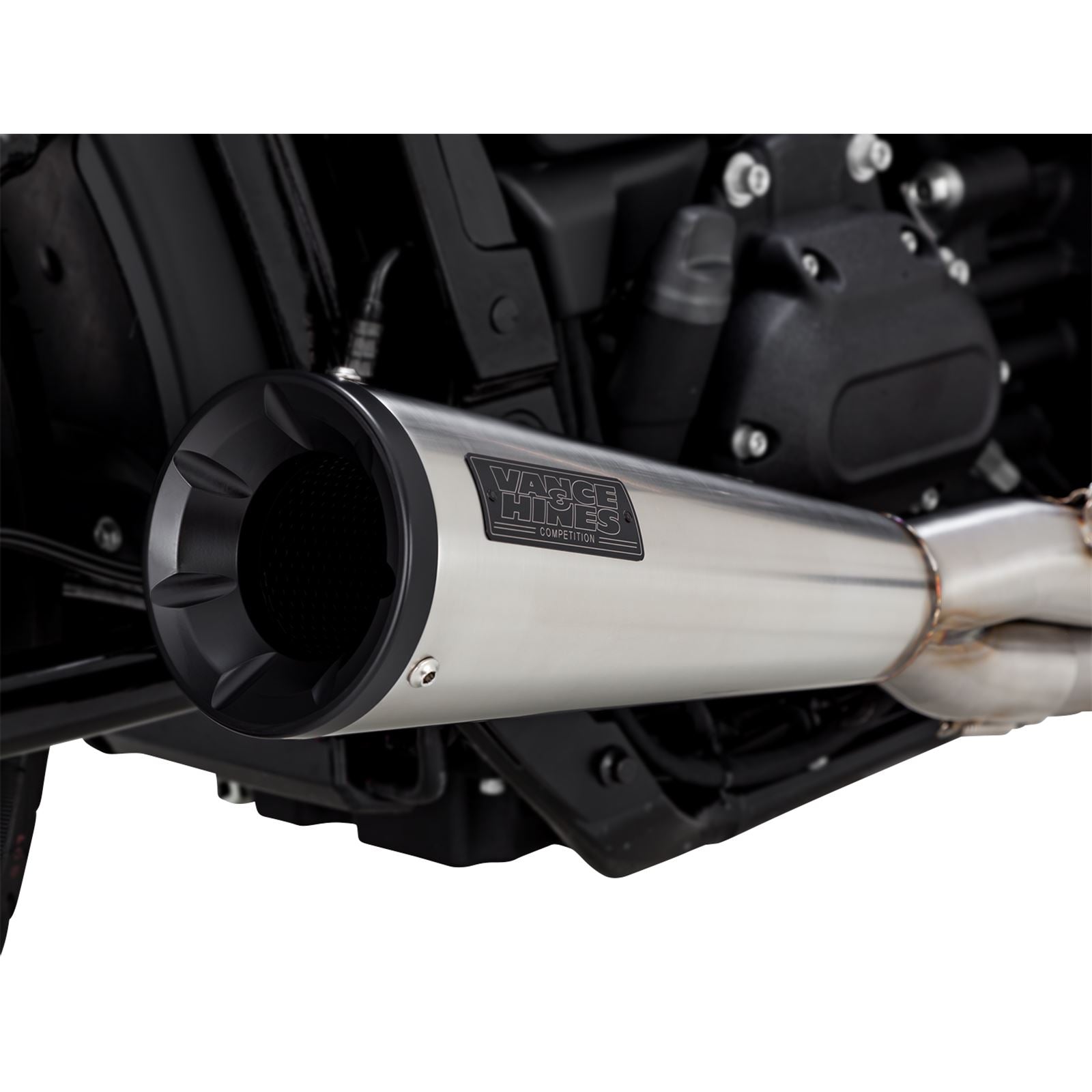 Vance And Hines Stainless 2-into-1 Upsweep Exhaust System - Brushed 27323_1096859