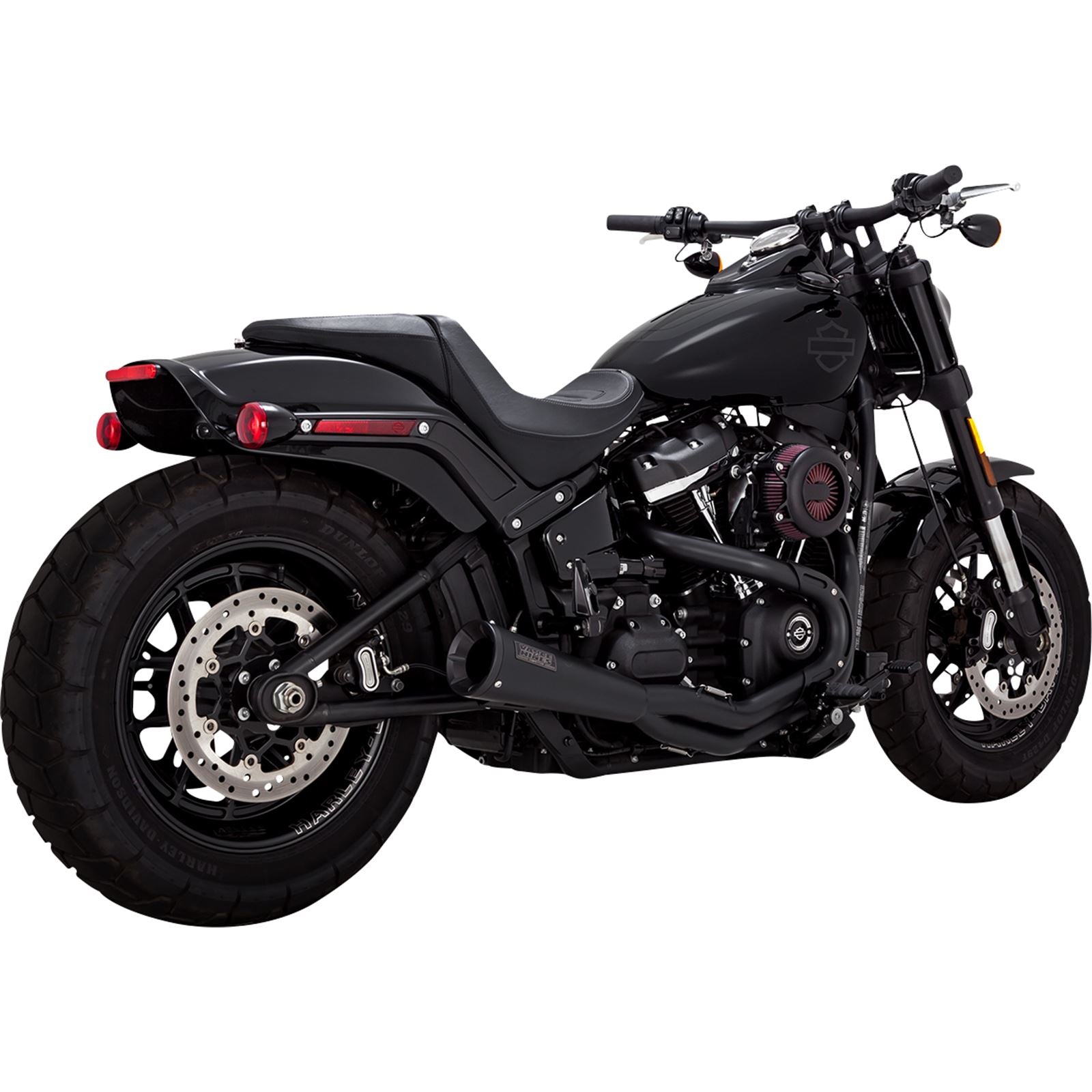 Vance And Hines Stainless 2-into-1 Upsweep Exhaust System - Black 47323_934452