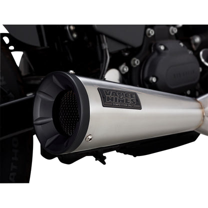 Vance And Hines Stainless 2-into-1 Upsweep Exhaust System - Brushed 27325_934455
