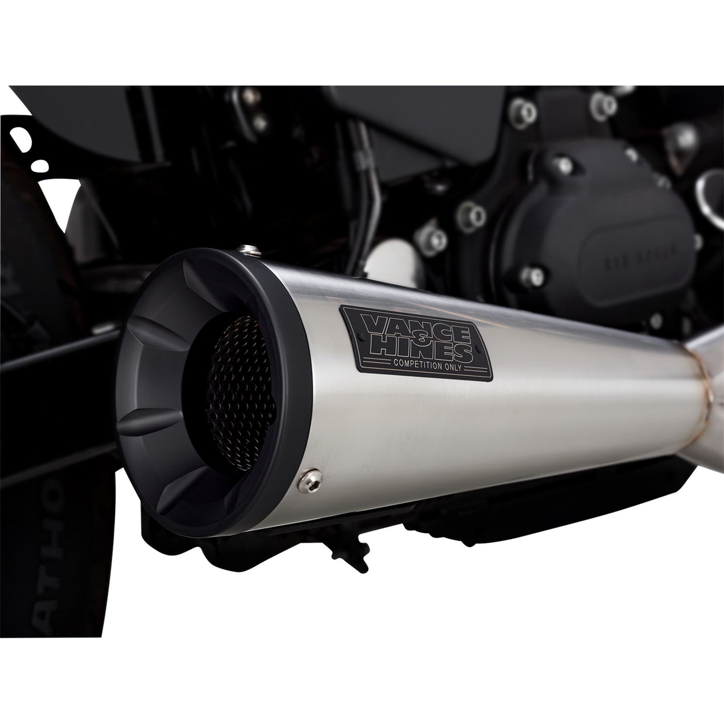 Vance And Hines Stainless 2-into-1 Upsweep Exhaust System - Brushed 27325_1096865