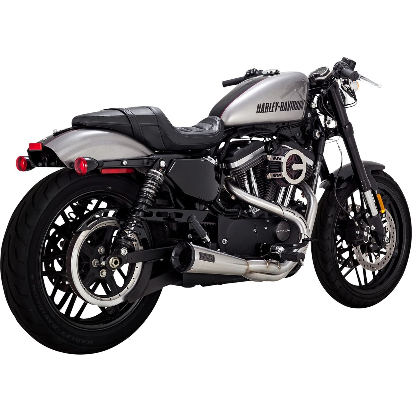 Vance And Hines Stainless 2-into-1 Upsweep Exhaust System - Brushed 27327_1096842