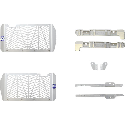 Moose Offroad Billet Radiator Guards - Silver for Honda 12-6021_1130200