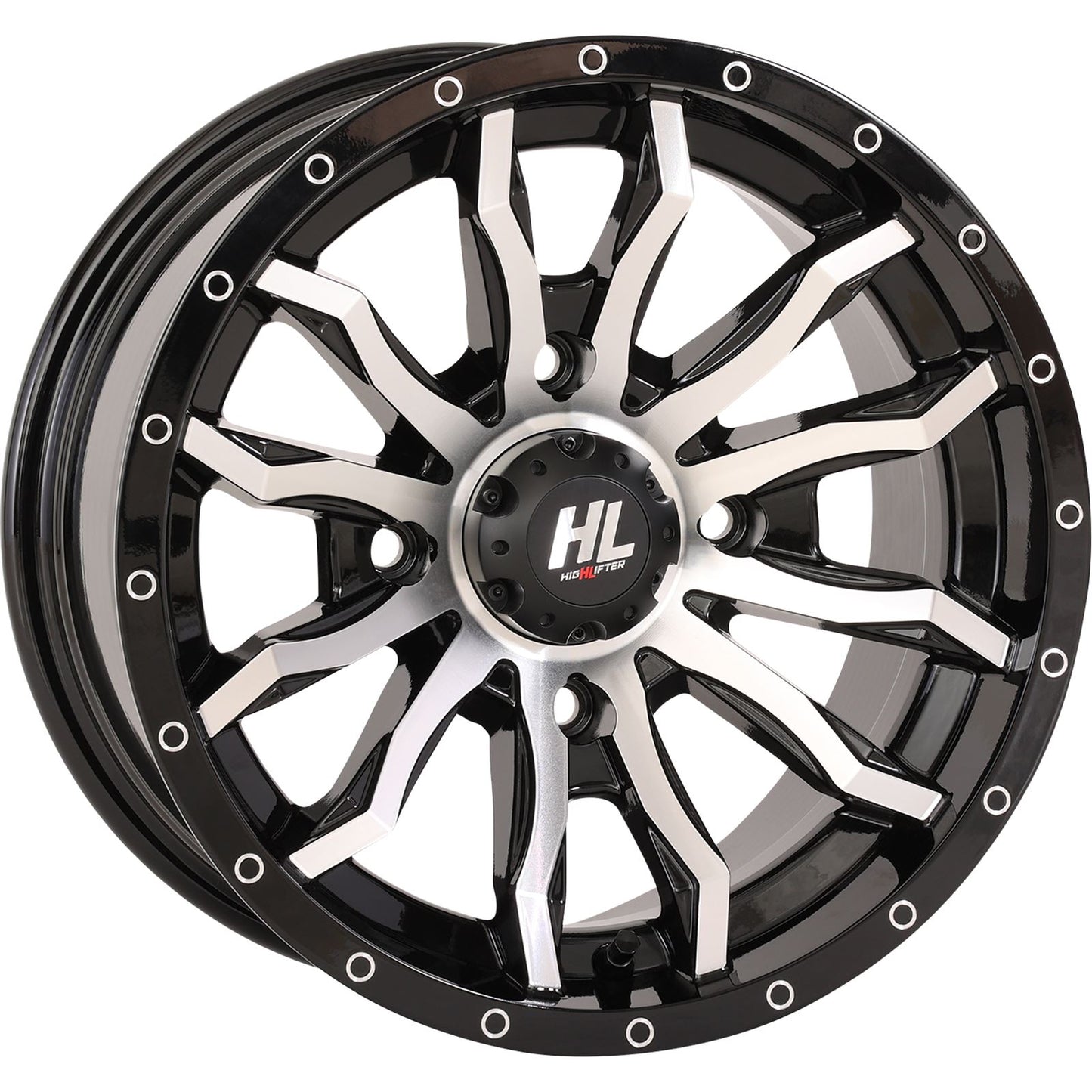 High Lifter Wheel - HL21 - Front/Rear - Gloss Black Machined - 22x7 - 4/137 22HL21-1137_1097959