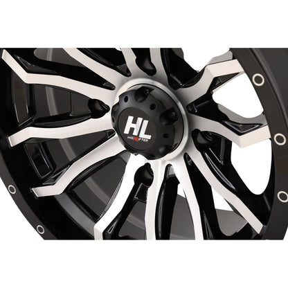 High Lifter Wheel - HL21 - Front/Rear - Gloss Black Machined - 22x7 - 4/137 22HL21-1137_1097960
