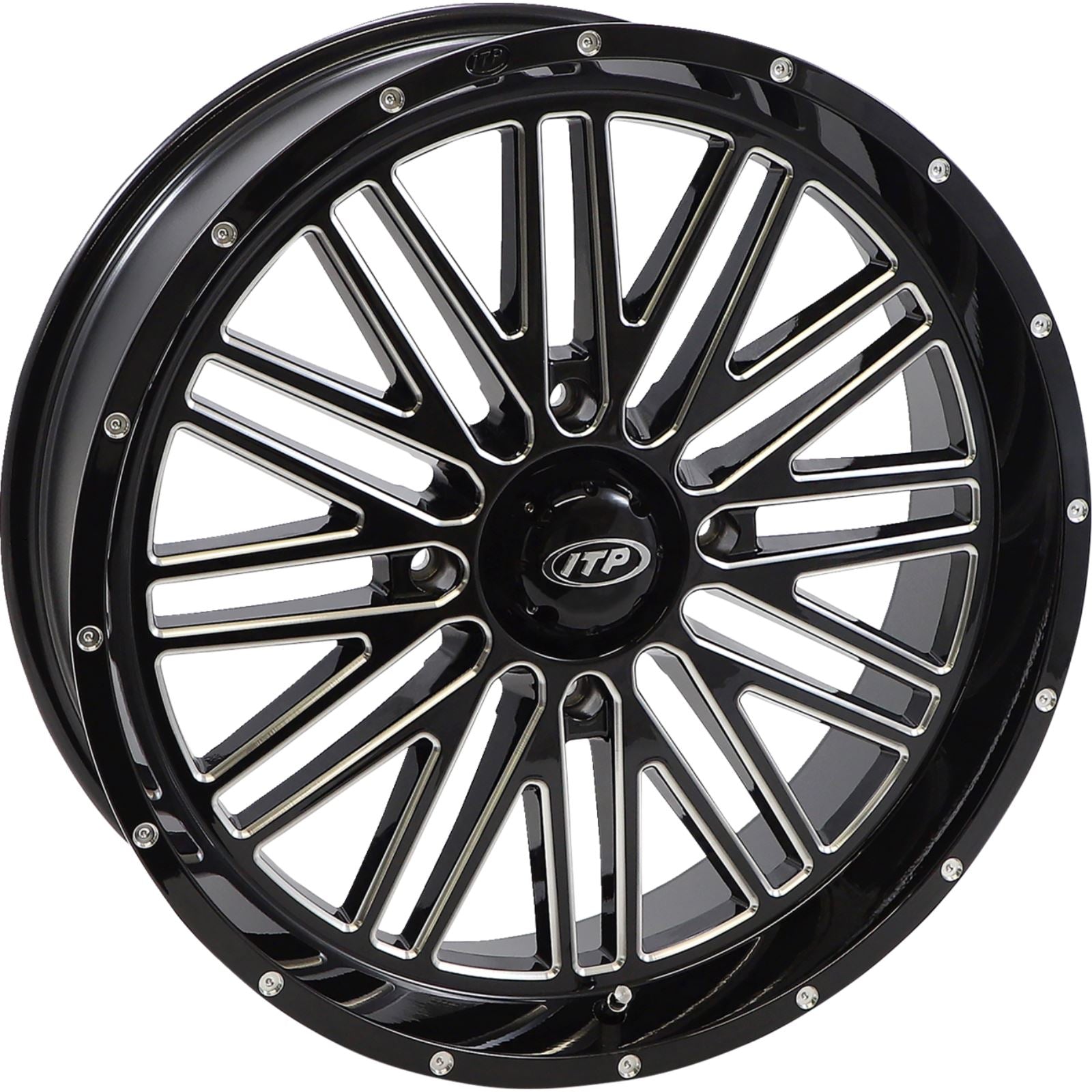 ITP Wheel - Momentum - Front/Rear - Black/Milled - 24x6.5 - 4/137 2422786731B_1170163
