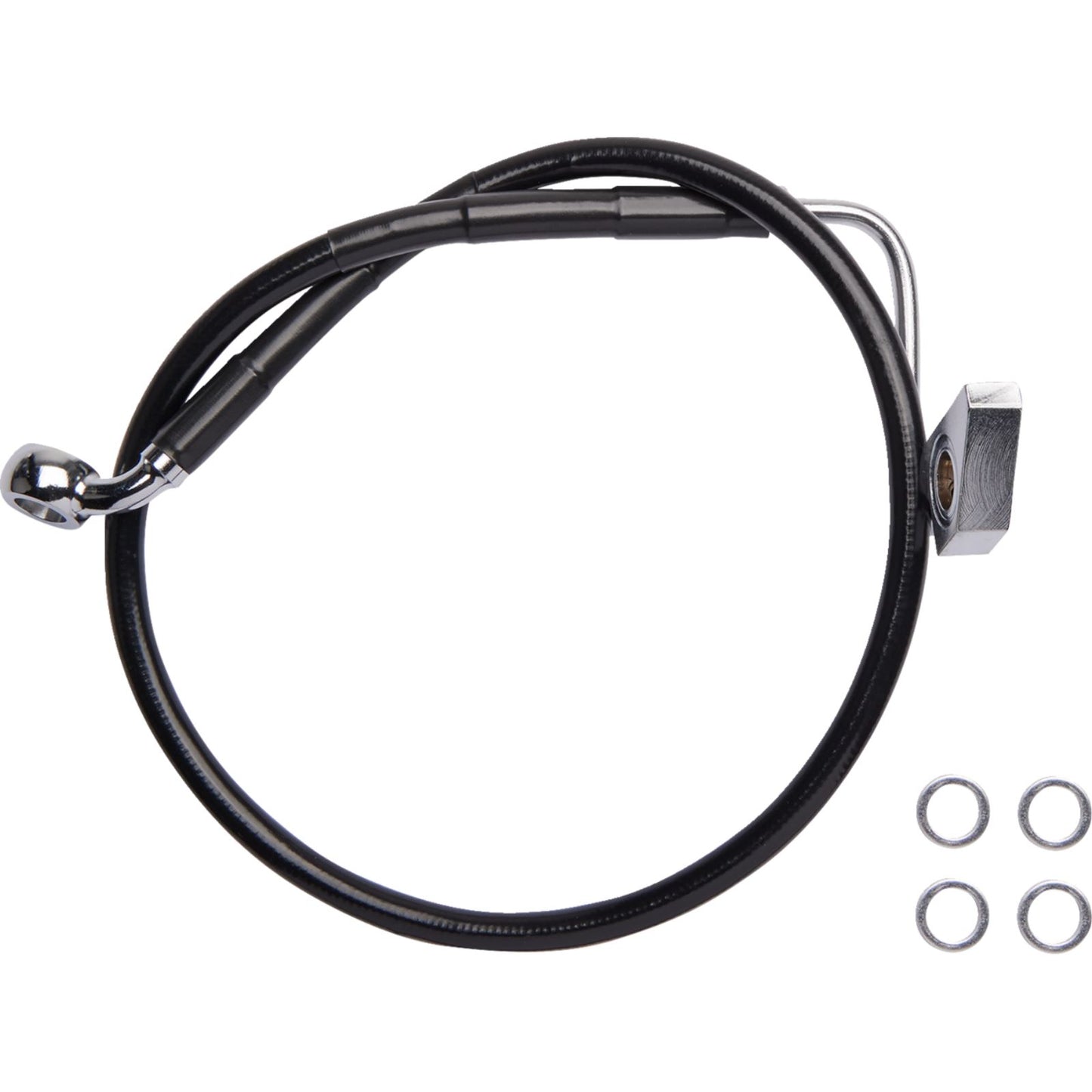 Drag Specialties Brake Line - Rear - ABS - Black [MPN: 1741-6337]_1174678