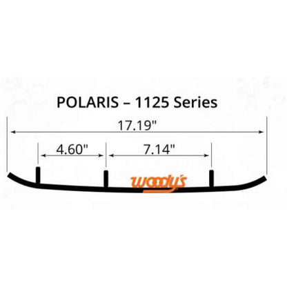 Woodys ACE Carbide Runner - 8" X 60° Turning - 1 1/2" End Pad with Hard Weld AP8-1125_1437770