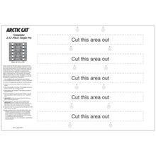 Woodys 2.52" Pitch Single Ply Arctic Cat Template for 14" x 121" Track 252A-TEMP-4_1205528