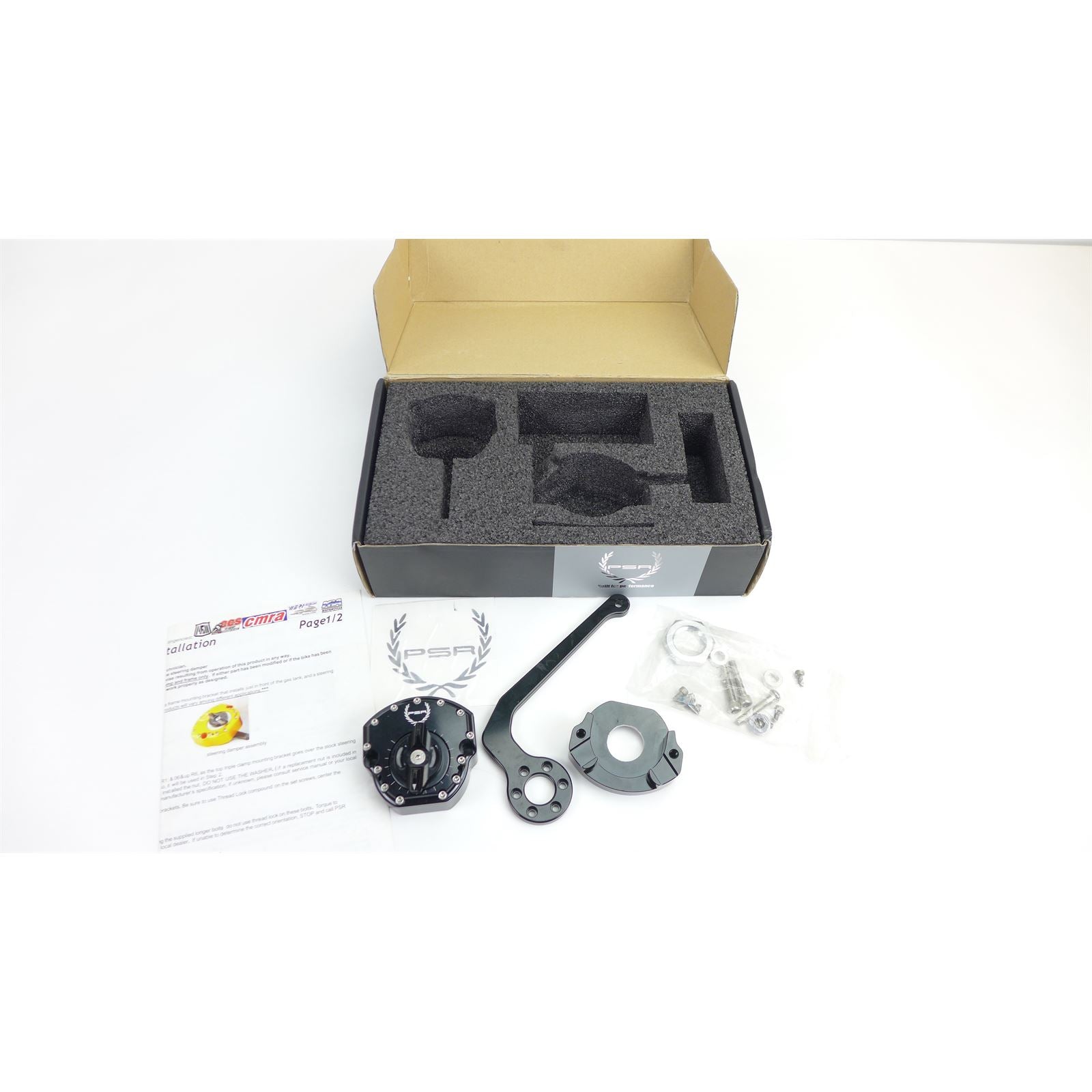 Misc Steering Damper Kit Black for Ducati OPEN BOX [MPN: 02-00853-22~1]_1137654