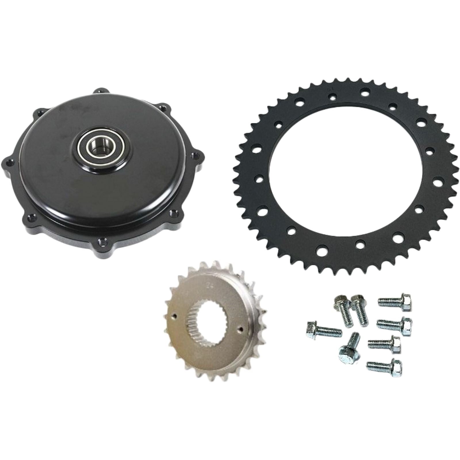 Harddrive Cush Drive Chain Conversions Kit - Black `09-16 FLT 201406_1100404