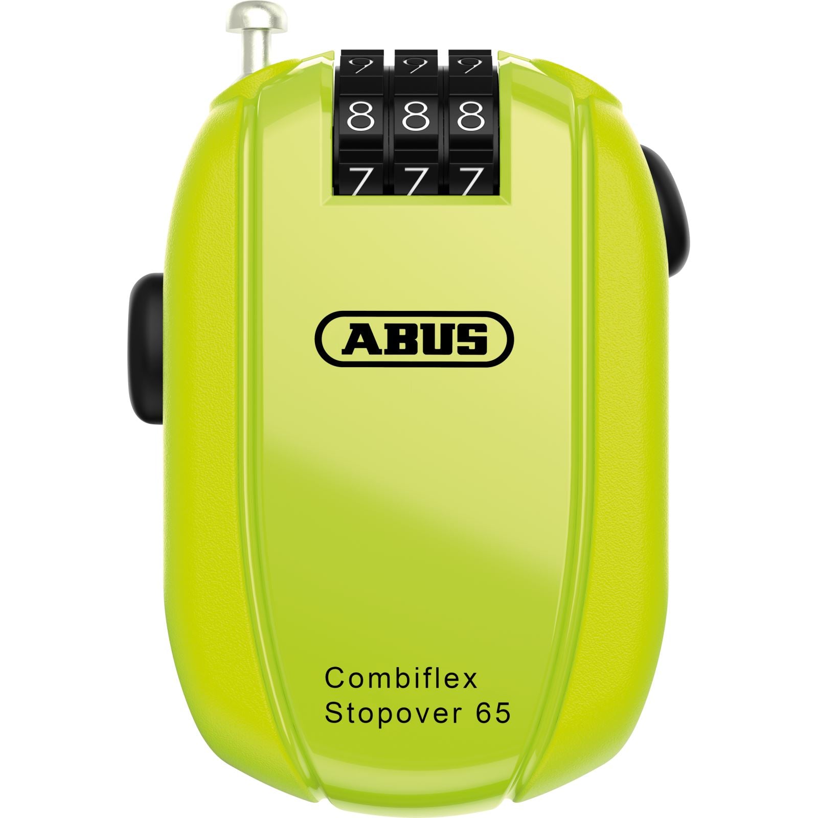 ABUS Combiflex Stopovr Lock - Retractable - Neon Yellow [MPN: 95458]_1158517