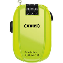ABUS Combiflex Stopovr Lock - Retractable - Neon Yellow [MPN: 95458]_1158517
