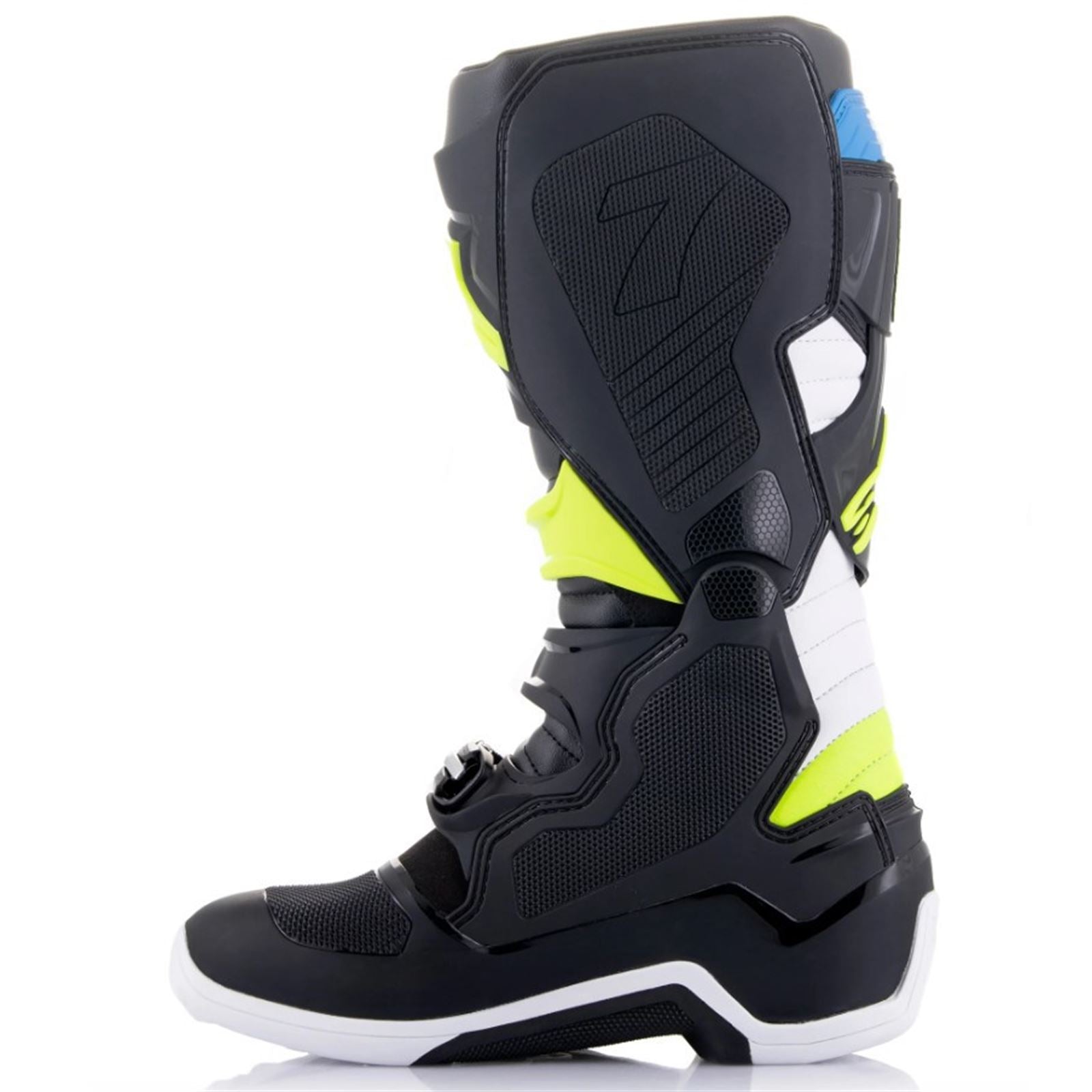 Alpinestars Tech 7 Boots - Black/Enamel Blue/Flo Yellow - Size 6 [MPN: 2012014-1795-6]_1150689