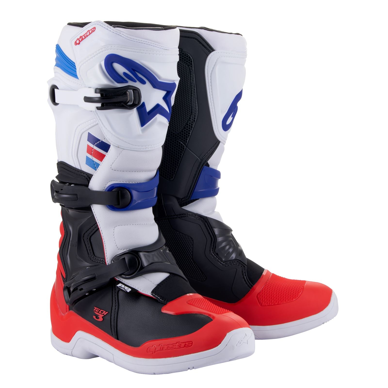 Alpinestars Tech 3 Boots - White/Red/Blue_1102283