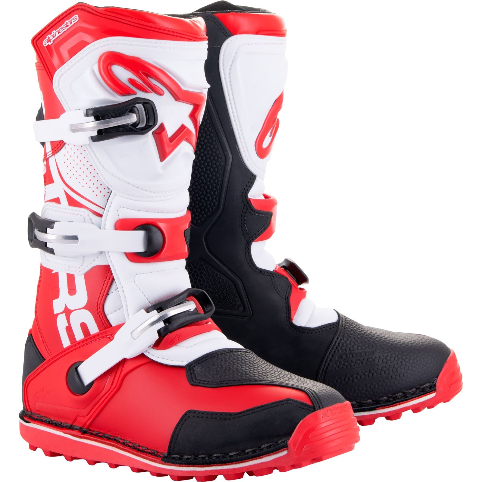 Alpinestars Tech T Riding Boots - Bright Red/Black/White_1102276
