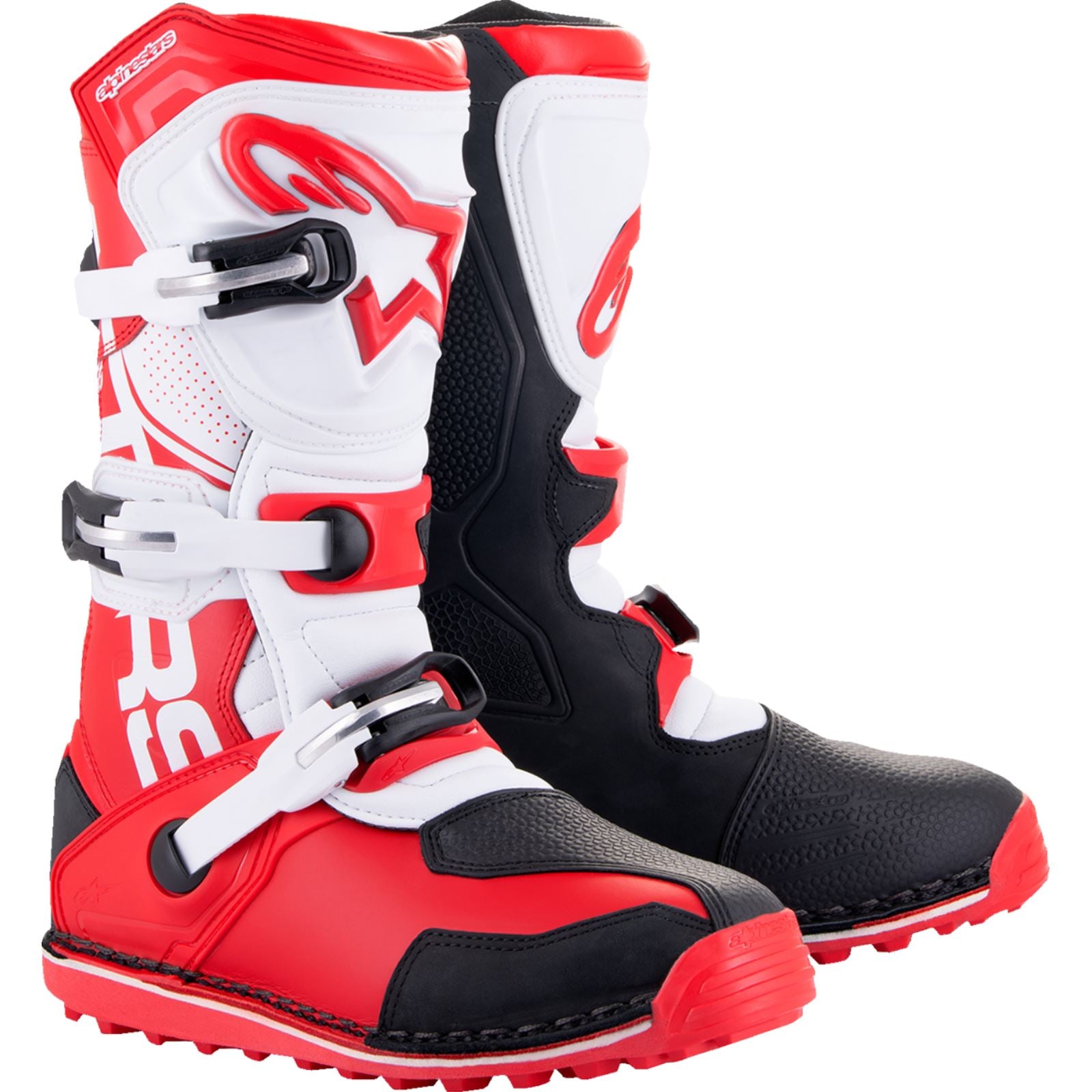 Alpinestars Tech T Riding Boots - Bright Red/Black/White_1382685