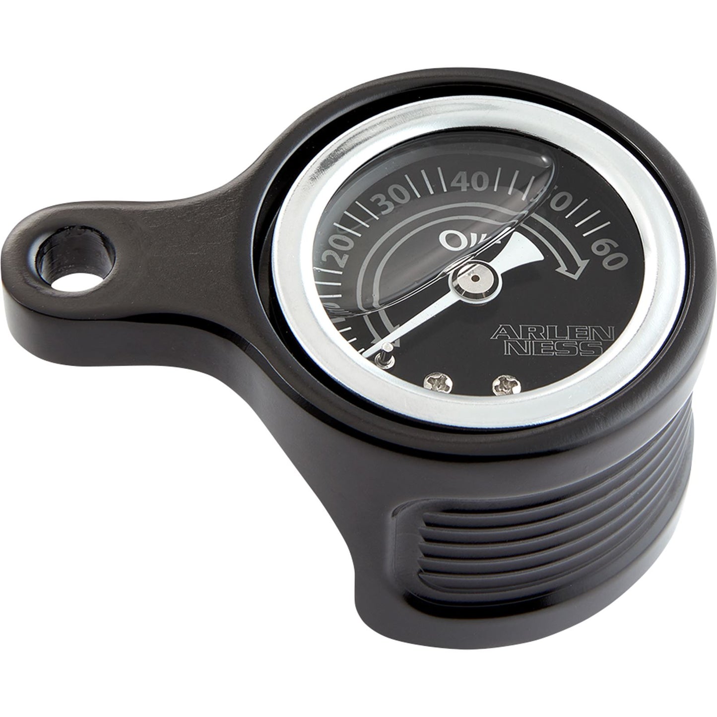 Arlen Ness Oil Pressure Gauge Kit - Method® - Black Anodized 610-101_1102353