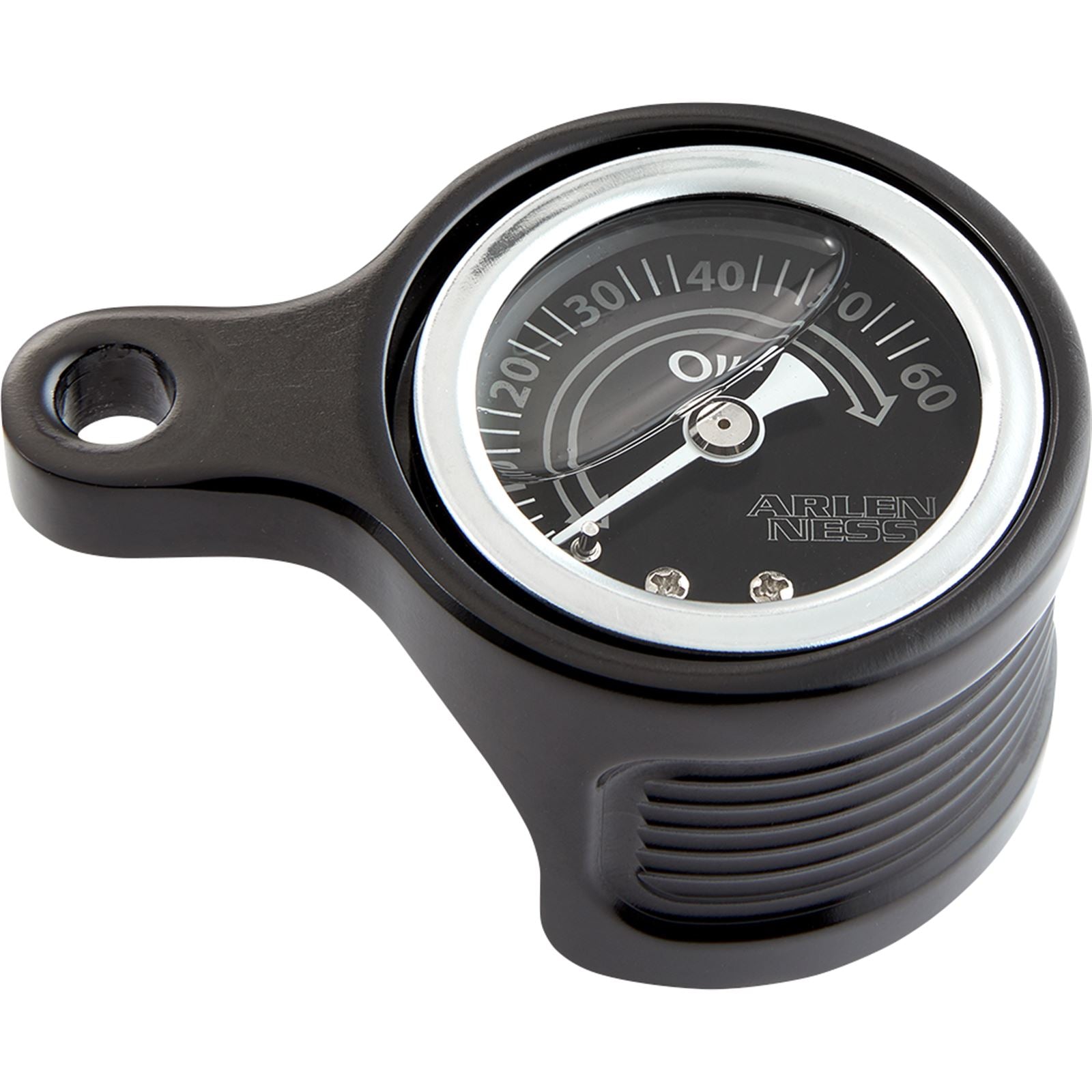 Arlen Ness Oil Pressure Gauge Kit - Method® - Black Anodized 610-101_1102353