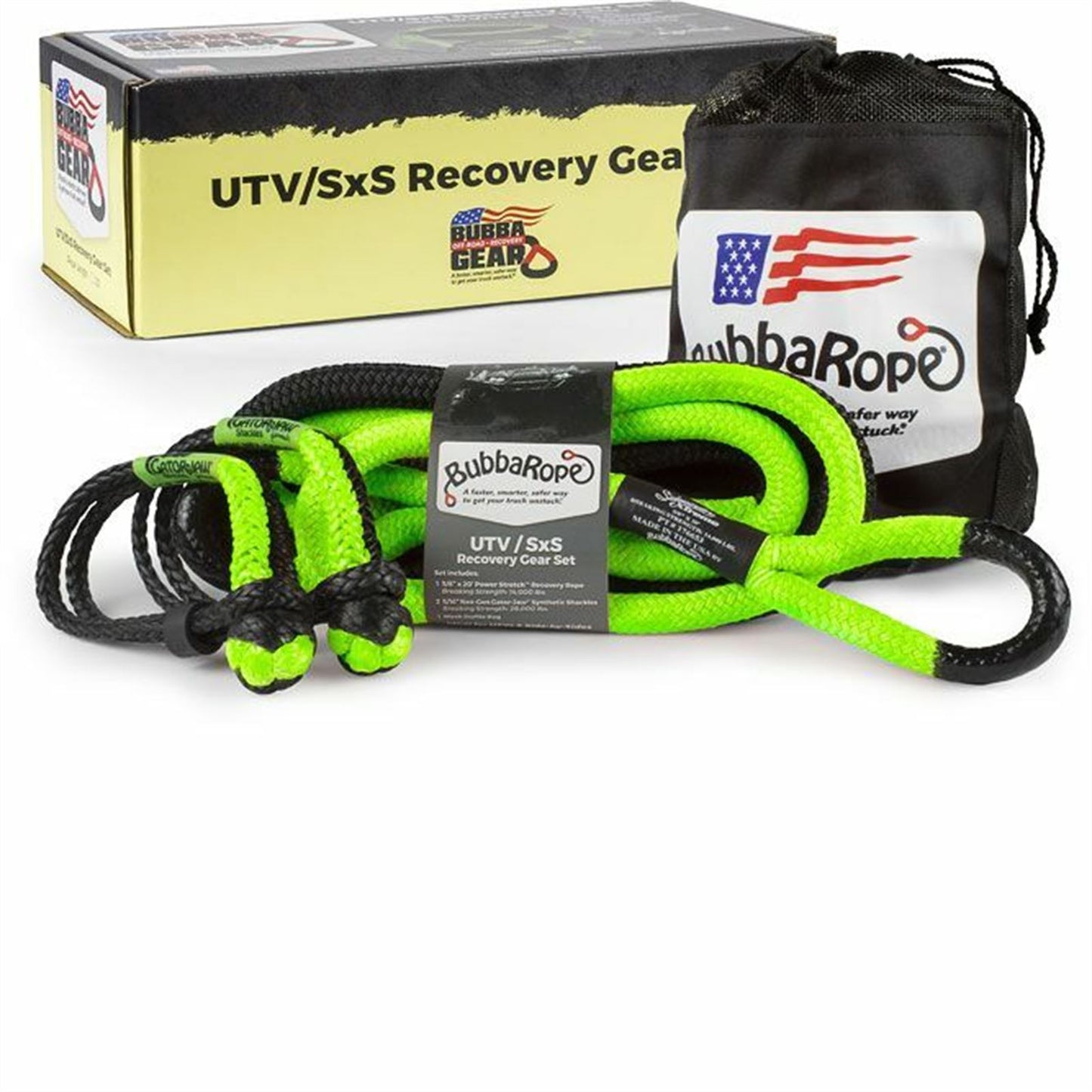 Bubba Rope UTV Gear Set - Green Eyes [MPN: 176842GR]_1103118