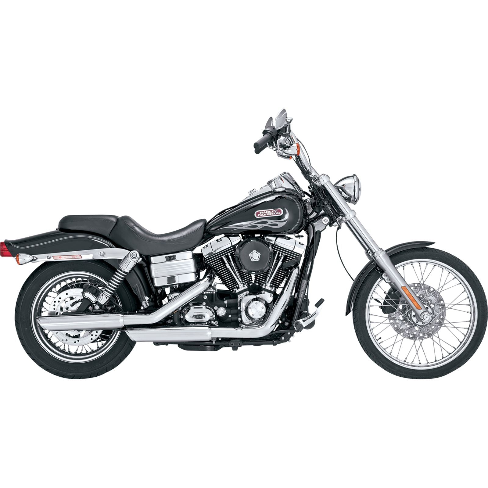 Vance And Hines 3" Twin Slash Slip-On Muffler - Chrome for Harley-Davidson 16337_1103182