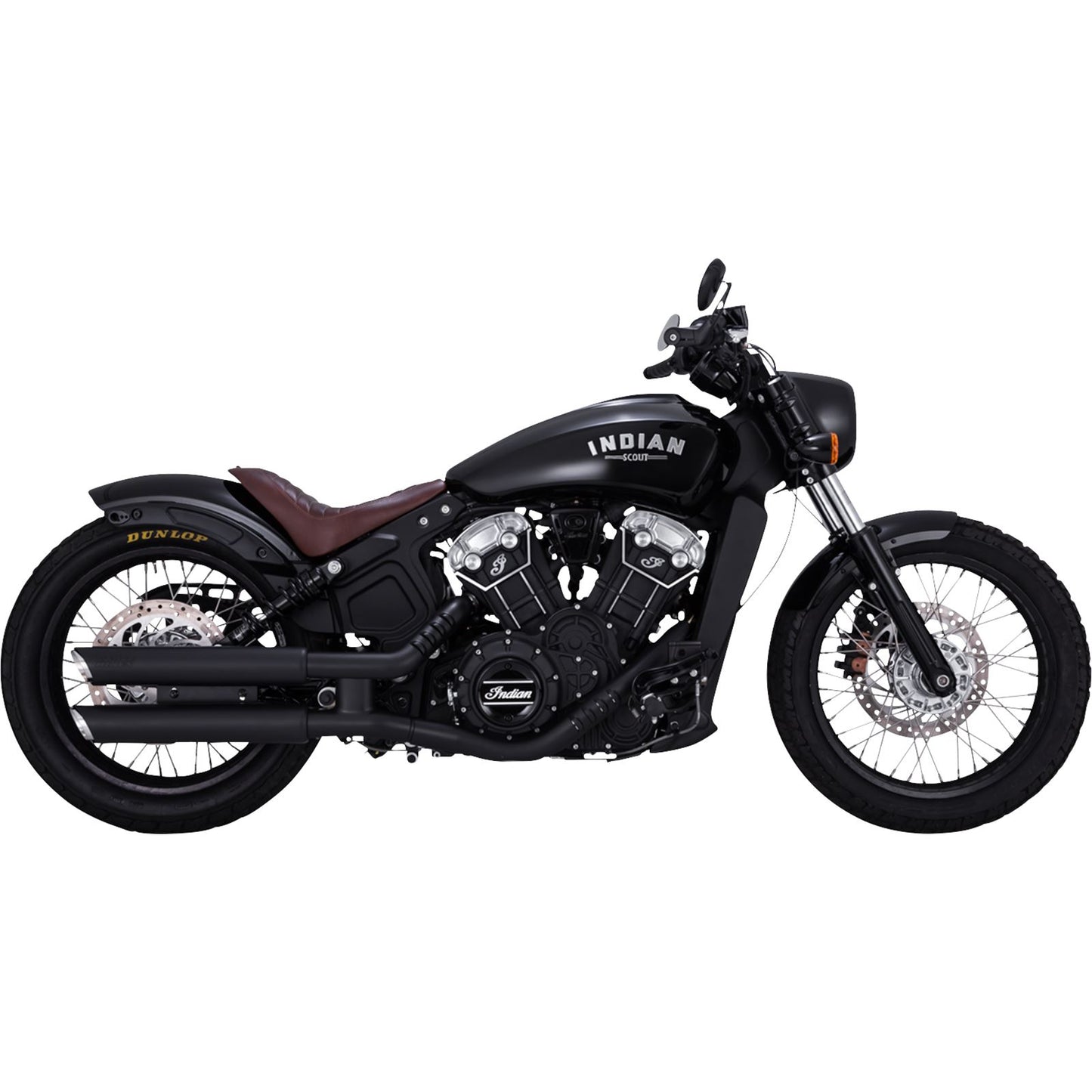 Vance And Hines 3" Twin Slash Slip-On Mufflers - Black for Indian 48323_1103188