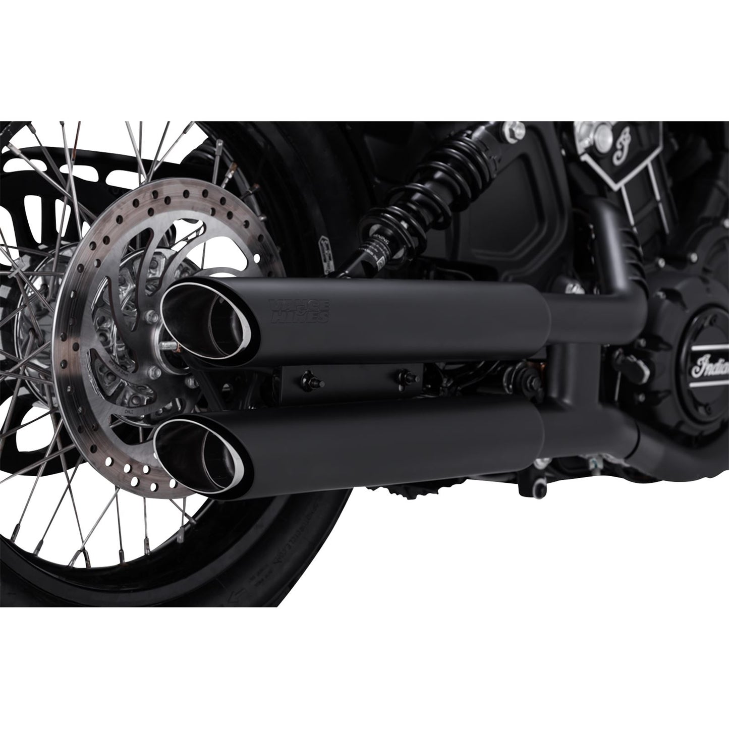Vance And Hines 3" Twin Slash Slip-On Mufflers - Black for Indian 48323_1103189