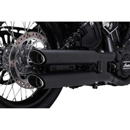 Vance And Hines 3" Twin Slash Slip-On Mufflers - Black for Indian 48323_1103189