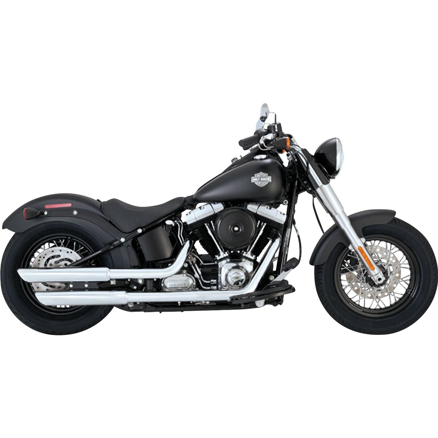 Vance And Hines 3" Twin Slash Slip-On Muffler - Chrome for Harley-Davidson 16341_1104964
