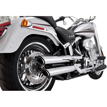 Vance And Hines 3" Twin Slash Muffler - Chrome for 2010-2017 Softail Fat Boy EFI FLSTFI 16343_1104959