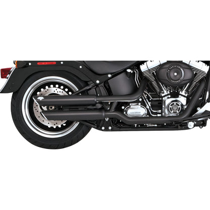 Vance And Hines 3" Twin Slash Slip-On Mufflers - Black for Harley-Davidson 46343_1104970