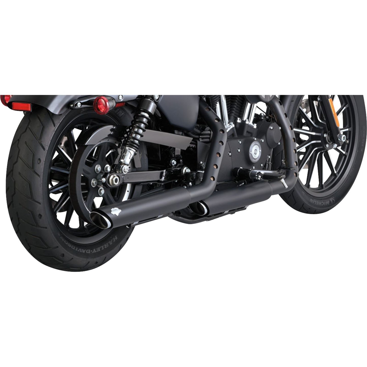 Vance And Hines 3" Twin Slash Slip-On Mufflers - Black for Harley-Davidson 46361_1104973