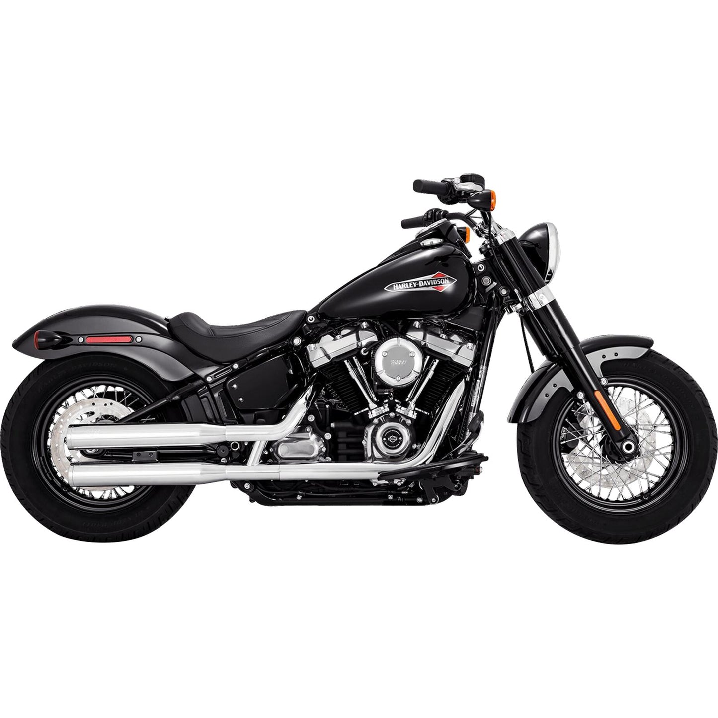 Vance And Hines Eliminator 300 Slip-On Mufflers - Chrome for Harley-Davidson 16312_1104887