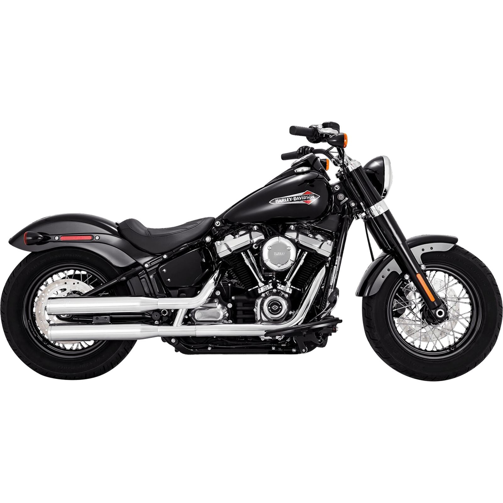 Vance And Hines Eliminator 300 Slip-On Mufflers - Chrome for Harley-Davidson 16312_1104887