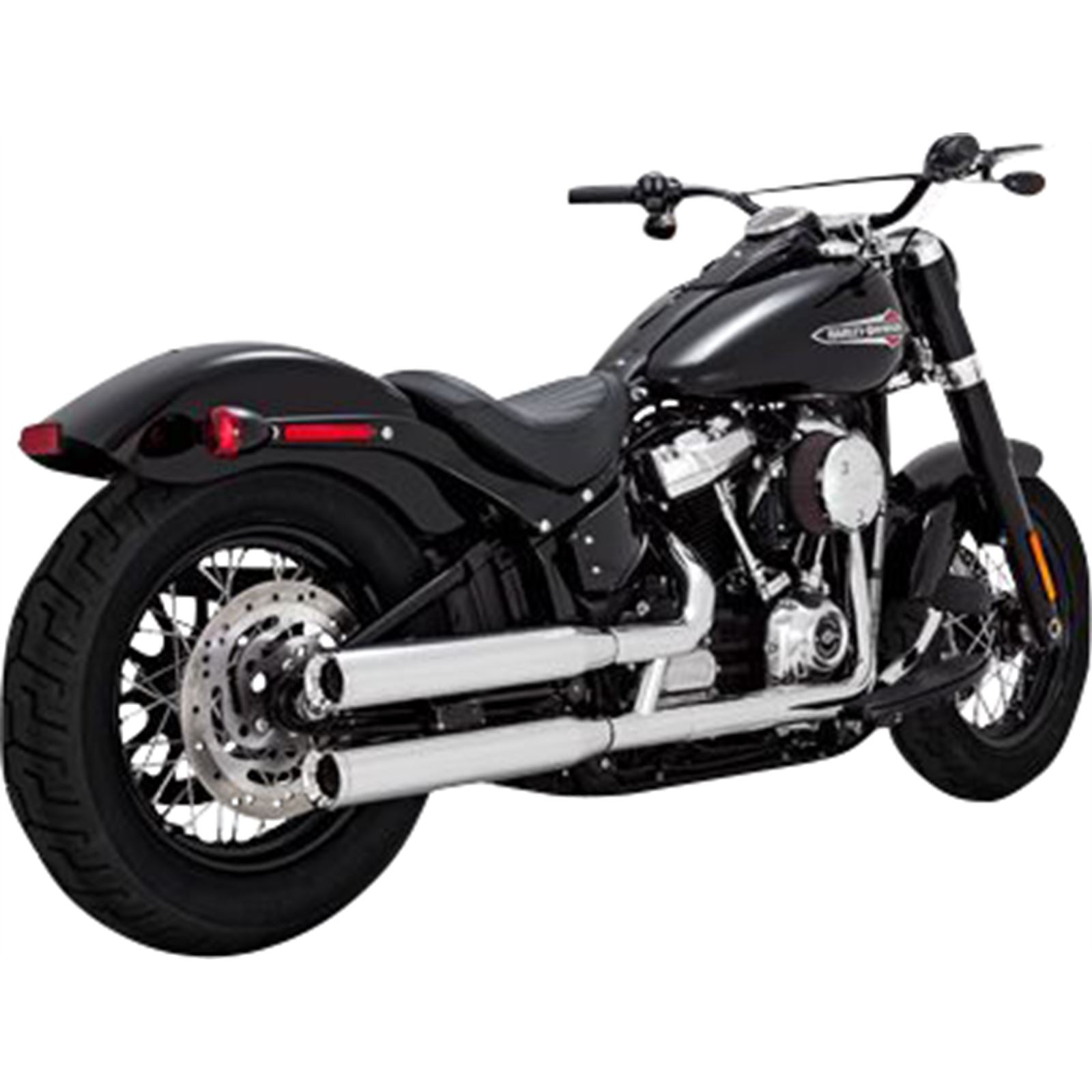 Vance And Hines Eliminator 300 Slip-On Mufflers - Chrome for Harley-Davidson 16312_1104888