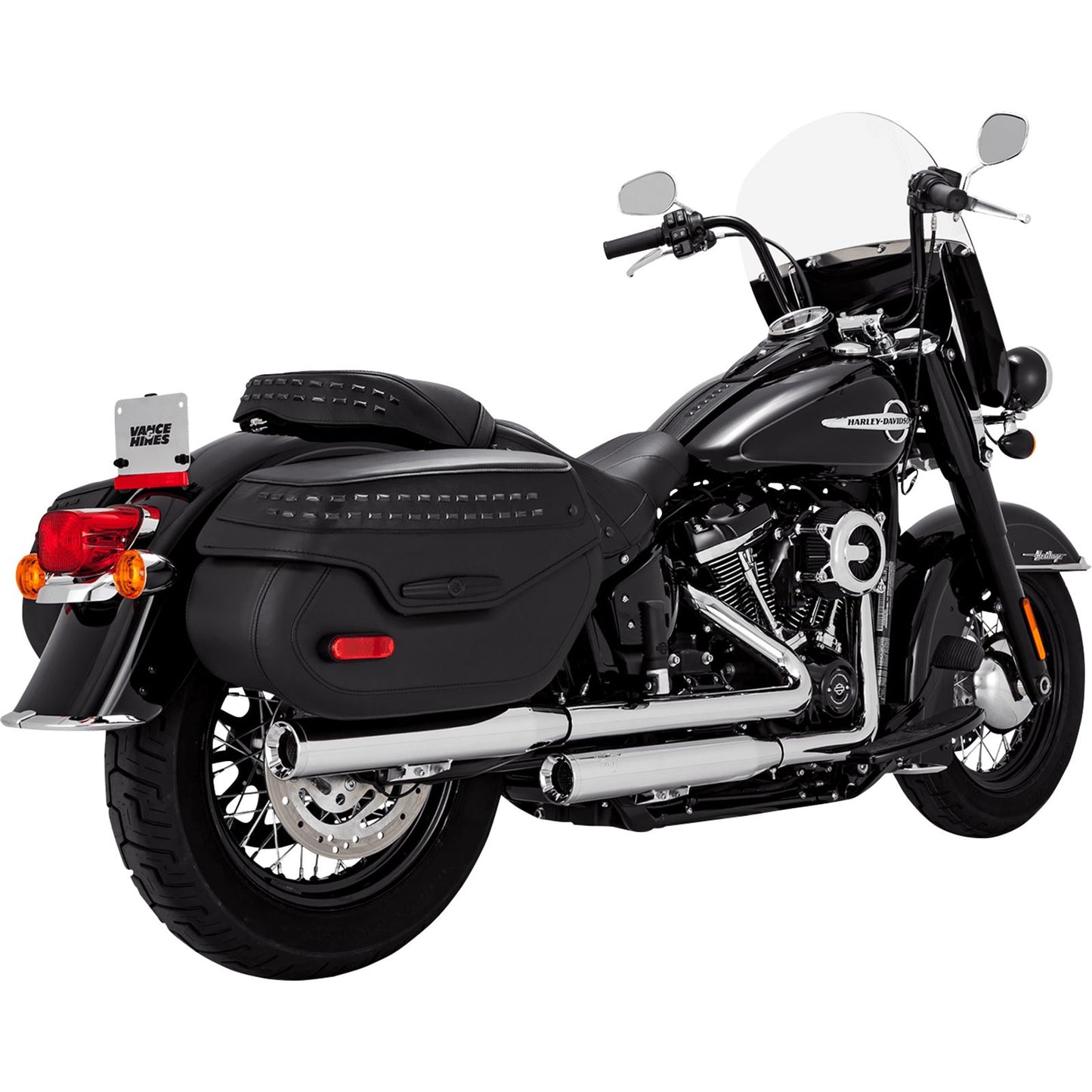 Vance And Hines Eliminator 300 Slip-On Mufflers - Chrome for Harley-Davidson 16316_1104895